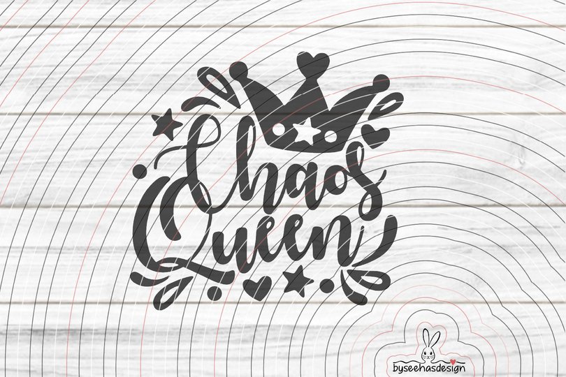 Chaos Queen Plotterdatei SVG DXF