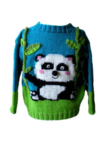 Knitting Pattern Wild Animals - Panda bear - 2 Sizes