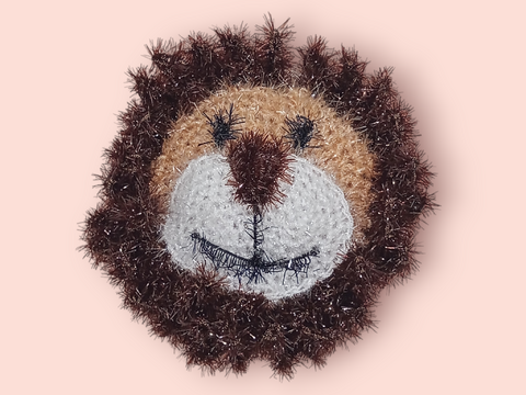 Löwe Schwamm Häkelanleitung