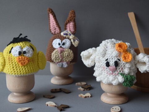 Eierwärmer Häkeln Hase Küken Schaf