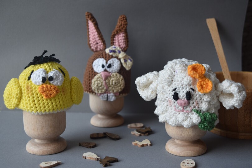 Eierwärmer Häkeln Hase Küken Schaf