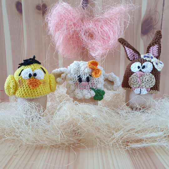 Eierwärmer Häkeln Hase Küken Schaf