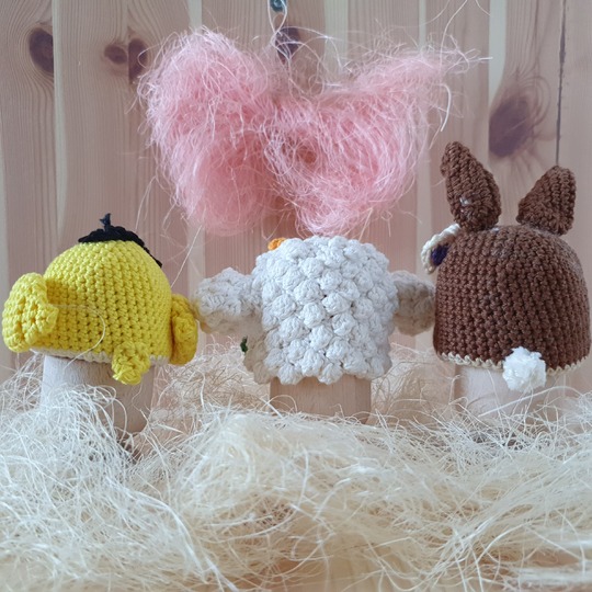 Eierwärmer Häkeln Hase Küken Schaf