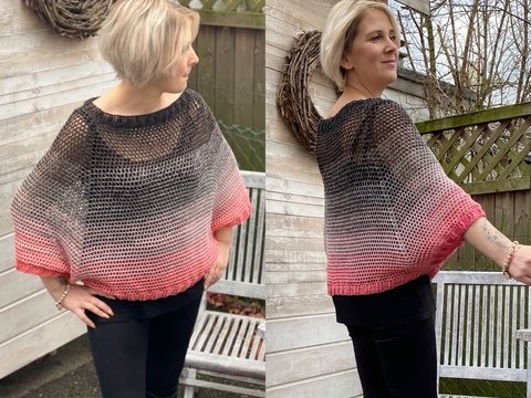 Häkelanleitung Fledermauspulli "Creamy"