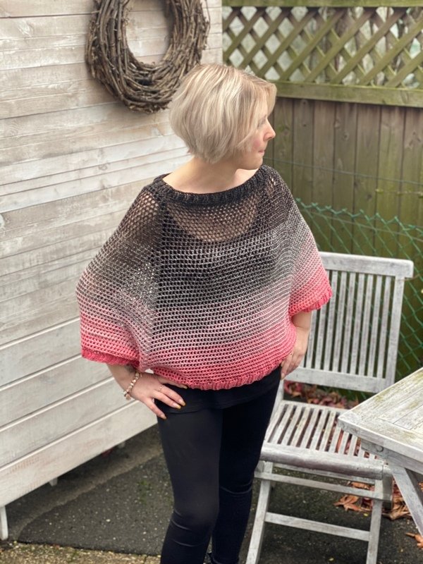 Häkelanleitung Fledermauspulli "Creamy" - Bild 4