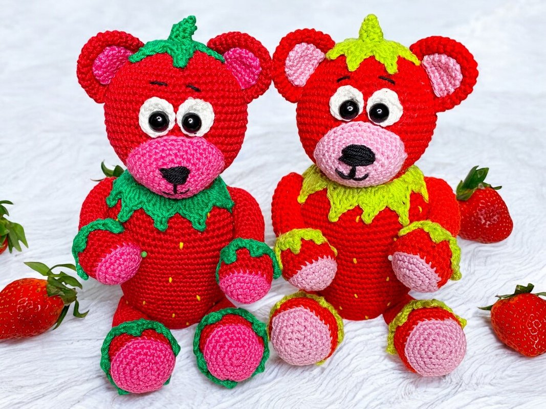 Sugar sweet Straw Bearry - crochet pattern