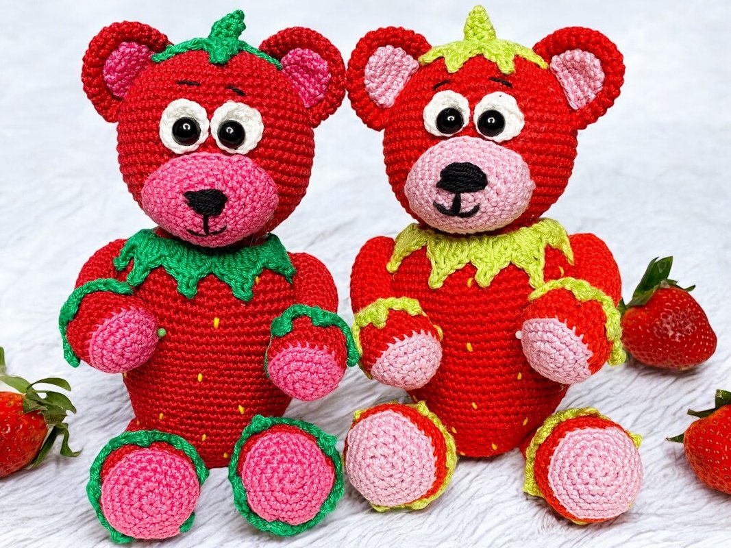 Sugar sweet Straw Bearry - crochet pattern - Image 2
