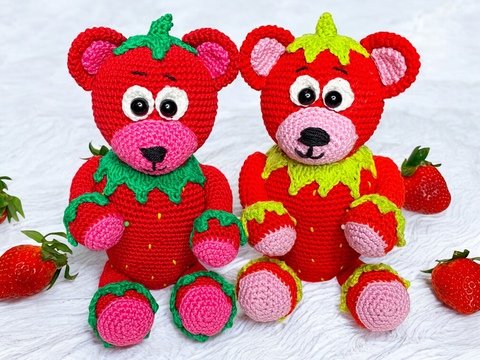 Sugar sweet Straw Bearry - crochet pattern