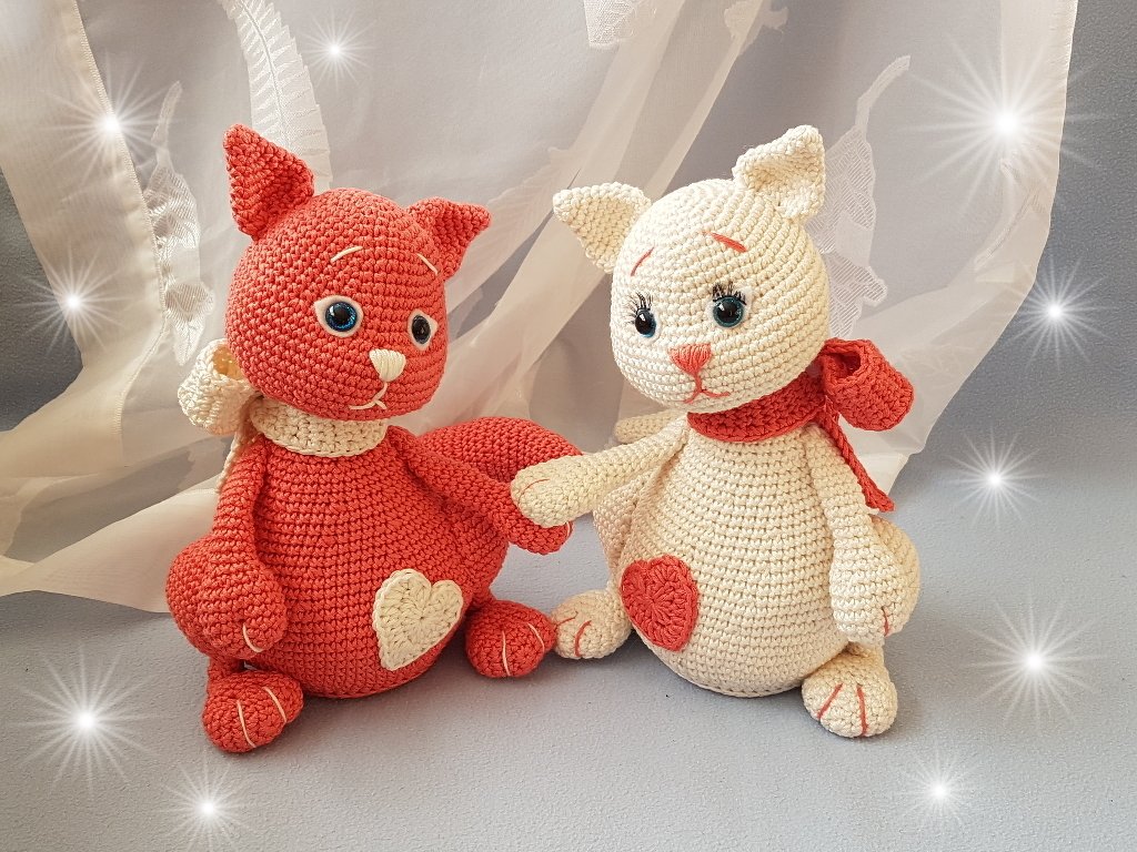 verträumte Kätzchen, Häkelanleitung