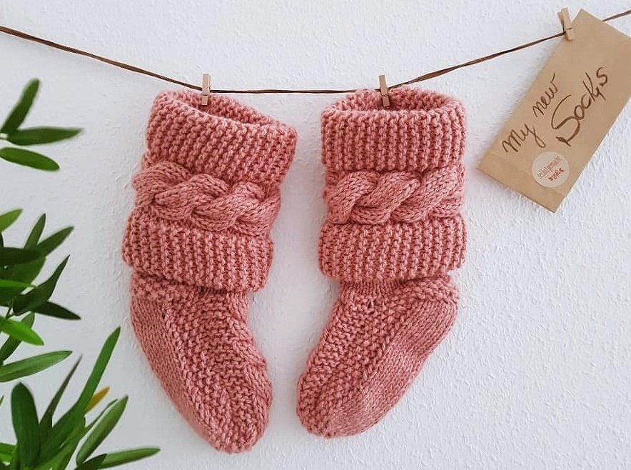 Strickanleitung Kuschelsocken ++ Hygge ++ in allen Größen strickbar