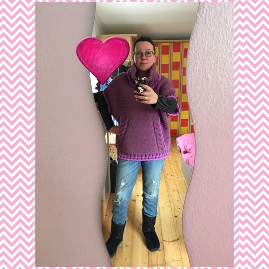 Mod. 036 - Hoodie / Pullunder mit Kapuze - Gr. 32/34 bis 52/54