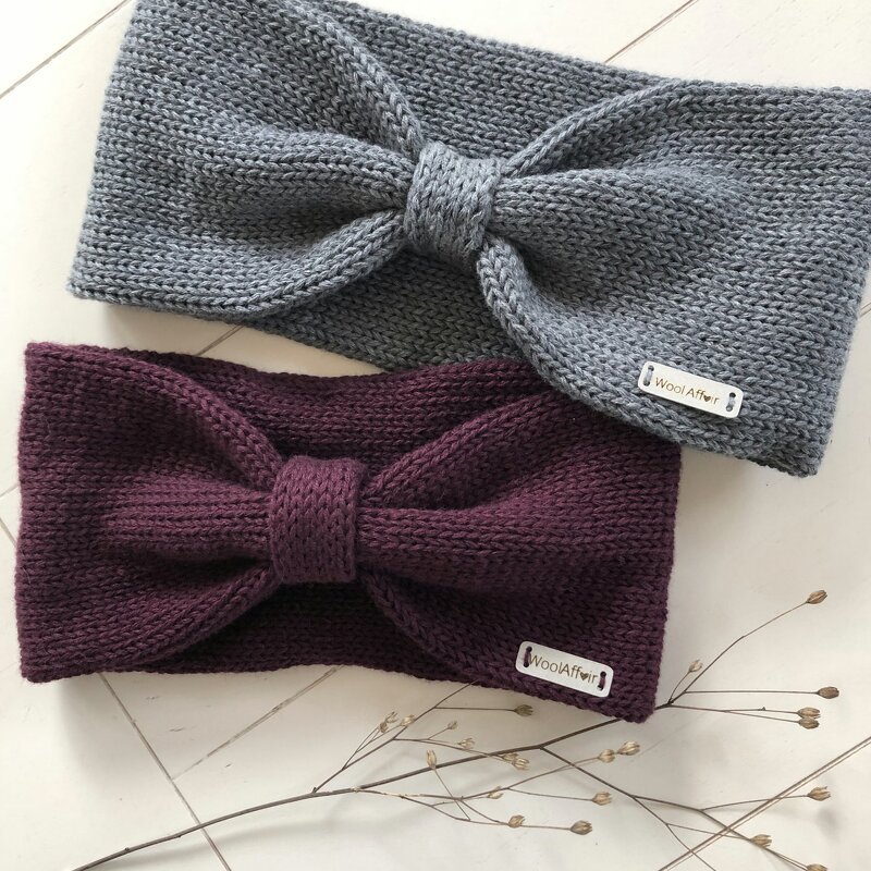 Strickanleitung - PIA - Stirnband mit Schleifenoptik -alle Größen- No.233