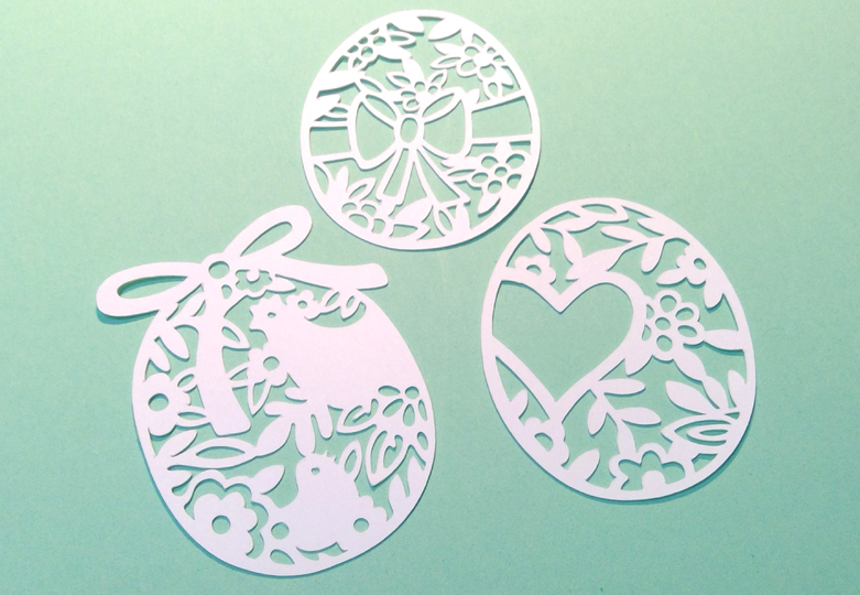 Ostereier Deko Plotterdatei SVG DXF