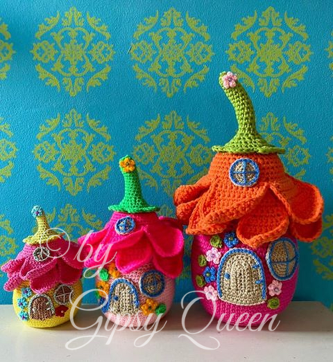 Häkelanleitung Blumenhaus Türstopper - Bild 4