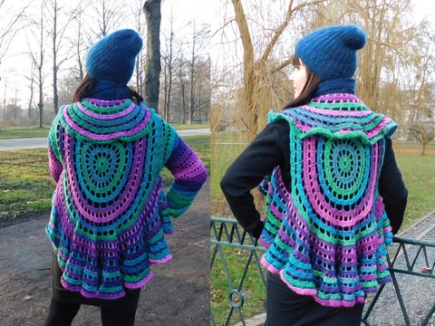 Kreisweste / Kreisjacke MIMI Häkelanleitung