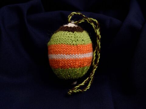 Anleitung: Blockstreifen-Osterei