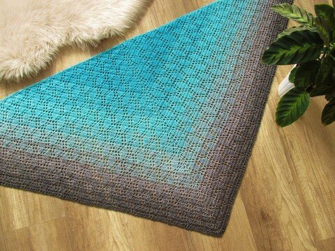 Häkelanleitung Tuch "Festival of leaves"