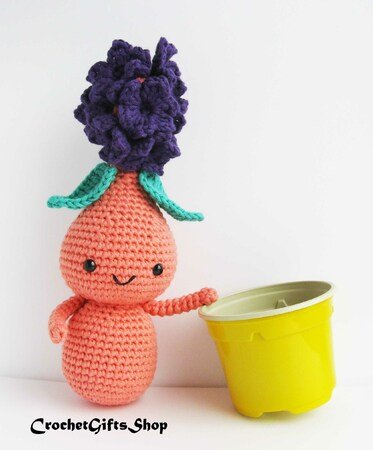 Pattern Amigurumi Flower Hyacinth bulb Doll