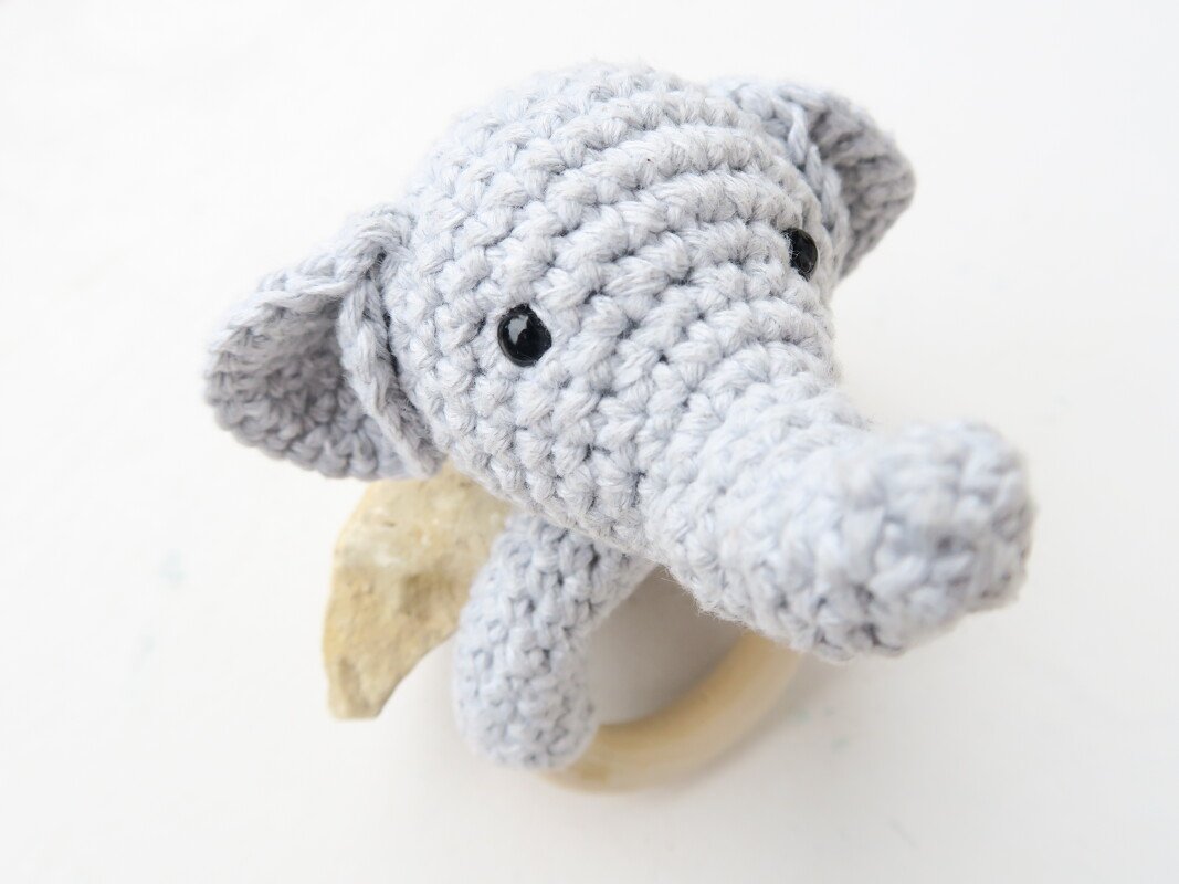 Häkelanleitung - Elefant Beißring & Rassel - Bild 2
