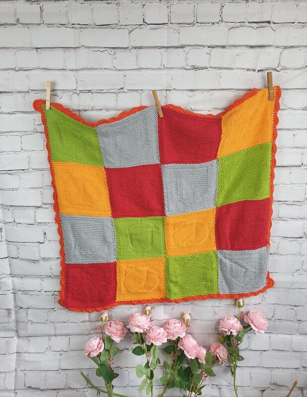 Pattern Baby Blanket Swiss card game deck