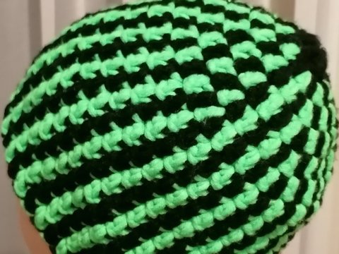 Häkelmütze 2-farbig