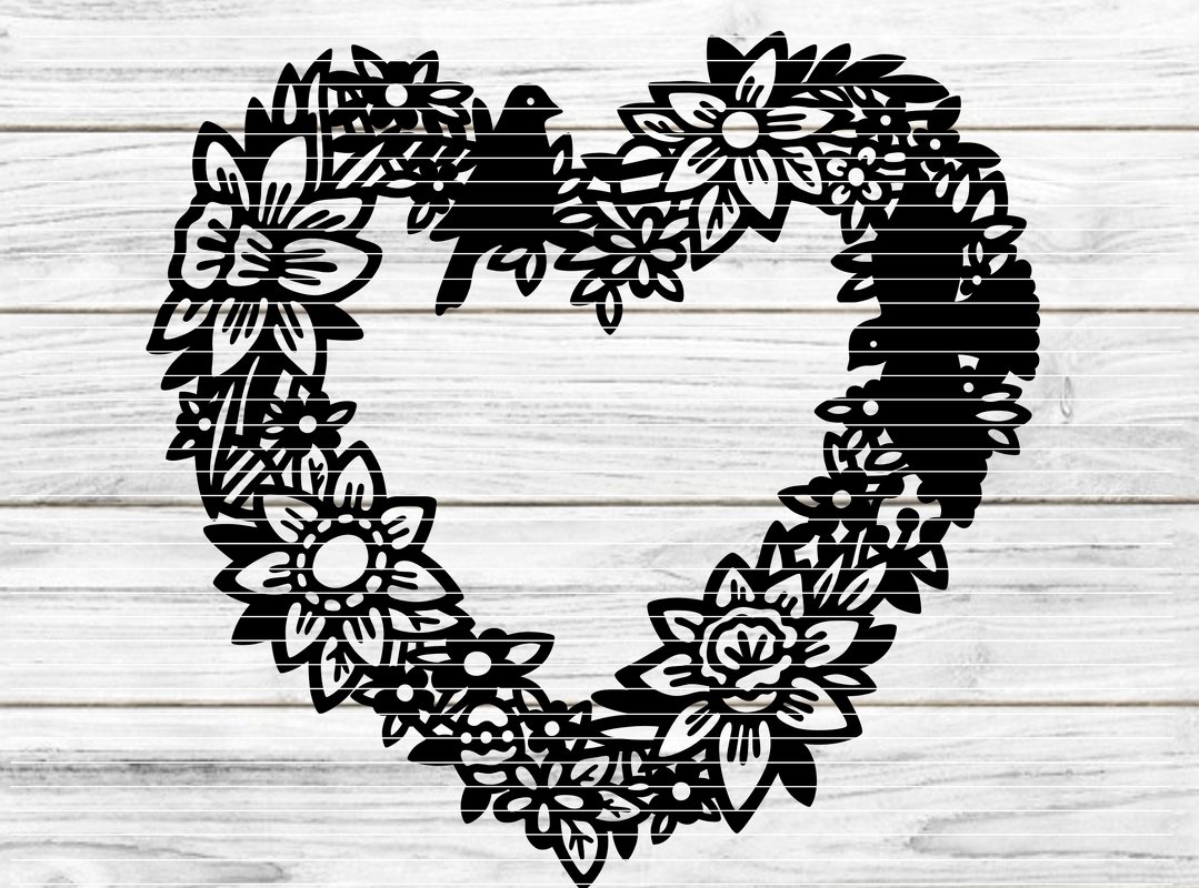 Osterherz Plotterdatei SVG DXF FCM - Bild 2