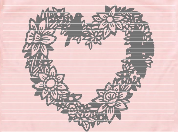 Osterherz Plotterdatei SVG DXF