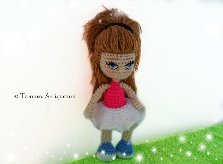 Häkelanleitung Lucy Puppe PDF ternura amigurumi english- deutsch- dutch