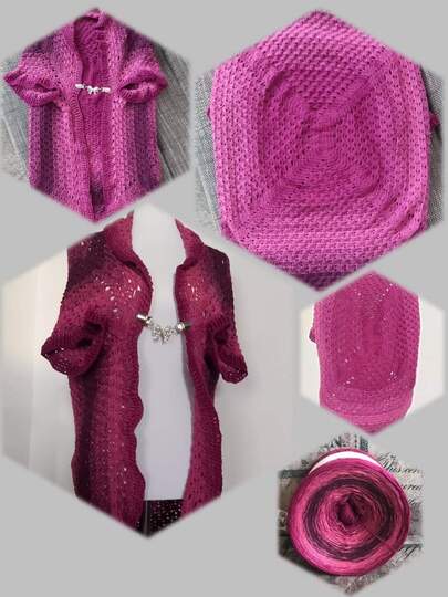 Weste Amanda häkeln Häkelweste Häkeljacke Jäckchen