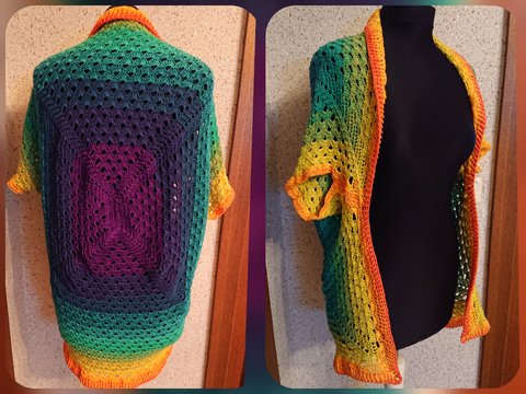 Weste Amanda häkeln Häkelweste Häkeljacke Jäckchen