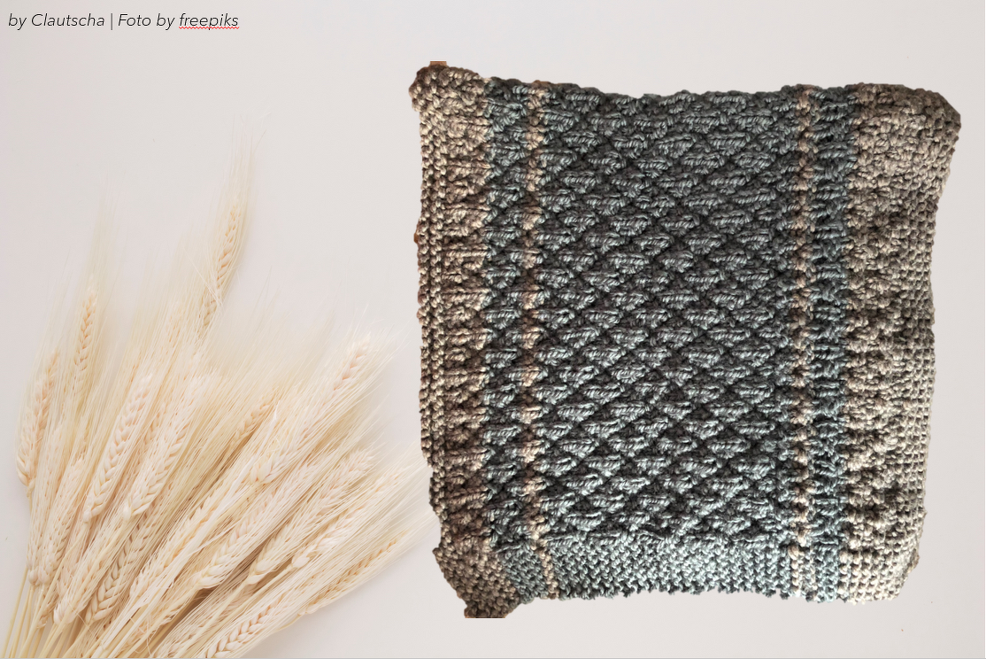 Decke im Rautenmuster / Baby-Decke (Strickanleitung)