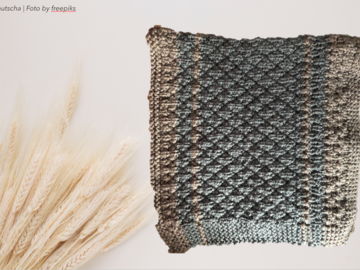 Decke im Rautenmuster / Baby-Decke (Strickanleitung)
