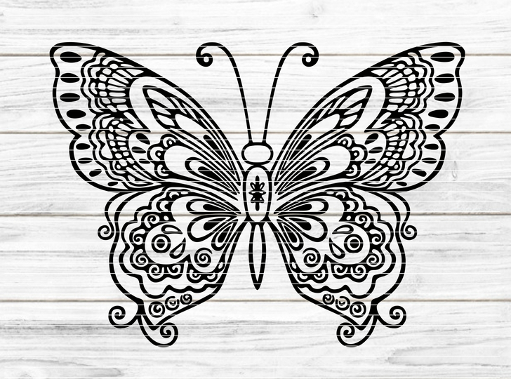 Schmetterling Plotterdatei SVG DXF