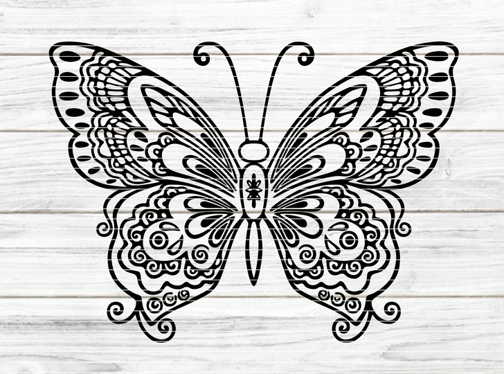 Schmetterling Plotterdatei SVG DXF FCM