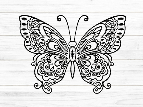 Schmetterling Plotterdatei SVG DXF FCM