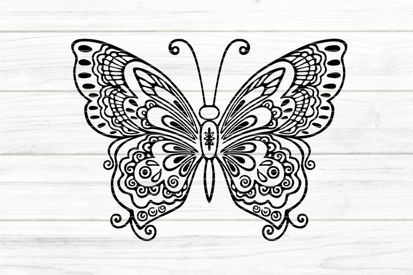 Schmetterling Plotterdatei SVG DXF FCM