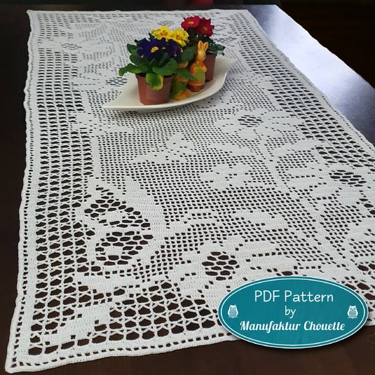 Tischläufer "Schmetterlinge" - Frühlingskollektion