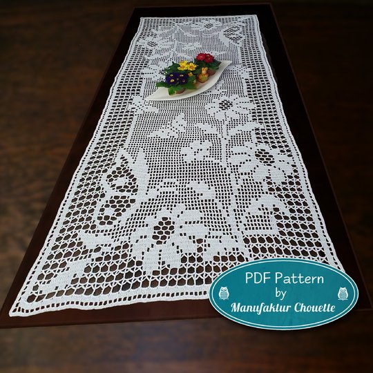 Tischläufer "Schmetterlinge" - Frühlingskollektion