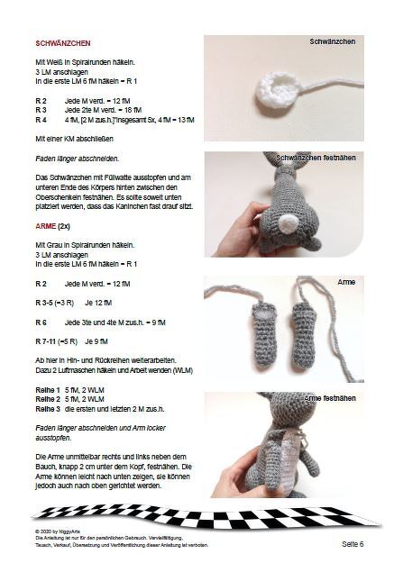 Bunny - crochet pattern by NiggyArts