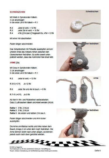 Wildkaninchen - Häkelanleitung von NiggyArts