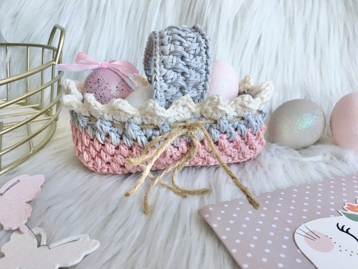 Osterkörbchen- Häkelanleitung von Wolldiamant