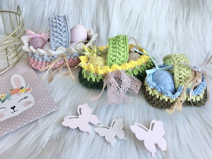 Osterkörbchen- Häkelanleitung von Wolldiamant