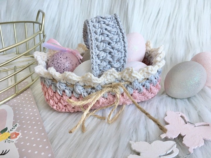 Osterkörbchen- Häkelanleitung von Wolldiamant