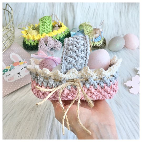 Osterkörbchen- Häkelanleitung von Wolldiamant