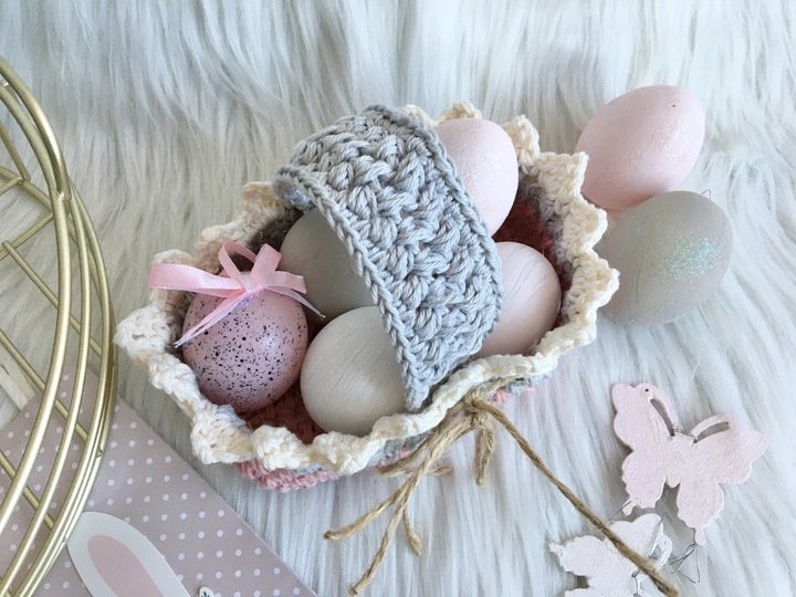 Osterkörbchen- Häkelanleitung von Wolldiamant