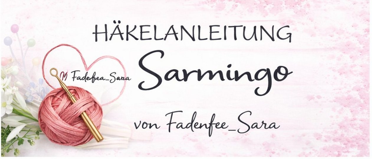 Häkelanleitung Dreieckstuch Sarmingo – Flamingo Tuch im Filetmuster