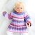 Baby & children's sweater “Elina”, size: 0 m - 5 y. (round shoulder yoke)