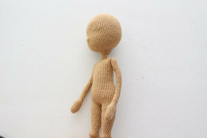 Basic Doll Body with moving head & arms