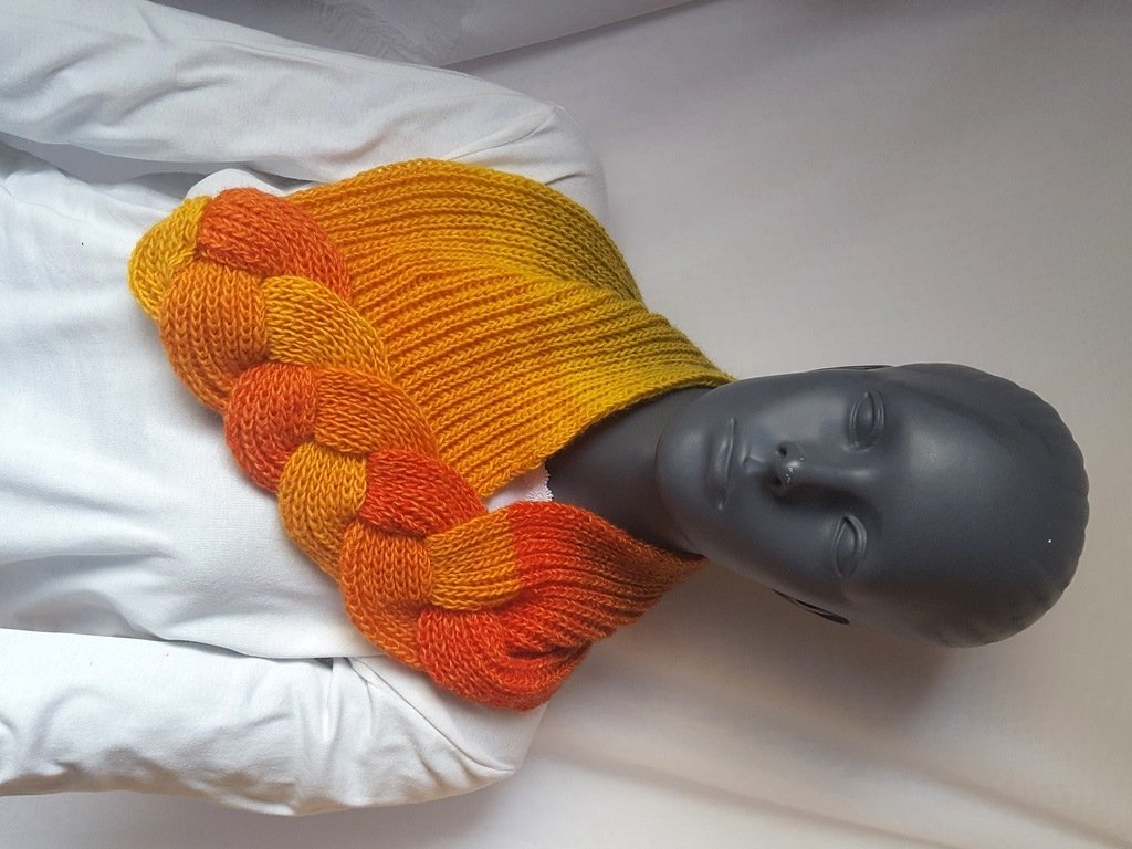 Strickanleitung Loop, Schalkragen, Kragenschal, Neckwarmer mit Zopf #275