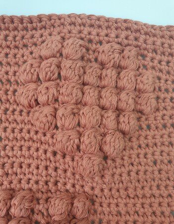 Crochet pattern square I love you